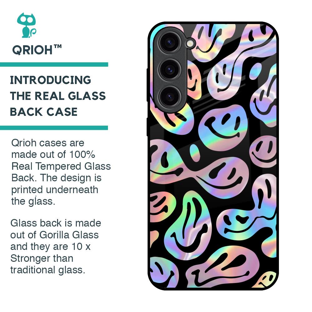 Acid Smile Glass Case for Samsung Galaxy S23 Plus 5G