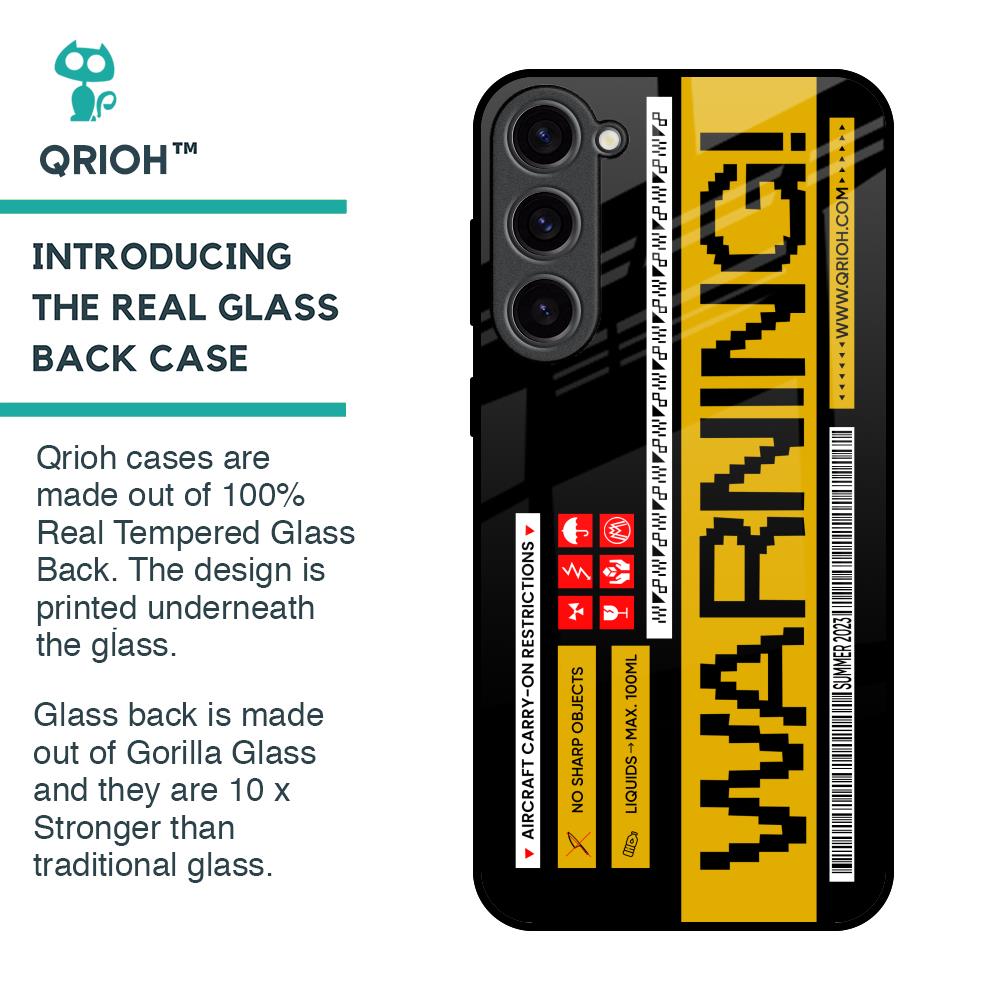 Aircraft Warning Glass Case for Samsung Galaxy S23 Plus 5G