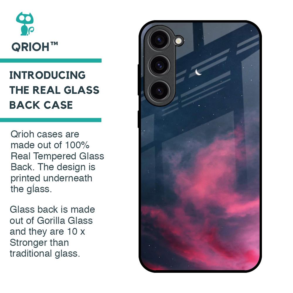 Moon Night Glass Case For Samsung Galaxy S23 Plus 5G