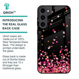 Heart Rain Fall Glass Case For Samsung Galaxy S23 Plus 5G