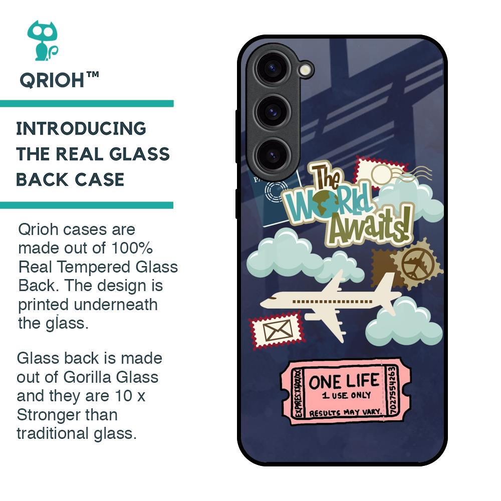 Tour The World Glass Case For Samsung Galaxy S23 Plus 5G