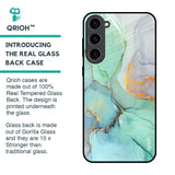 Green Marble Glass Case for Samsung Galaxy S23 Plus 5G