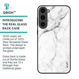 Modern White Marble Glass Case for Samsung Galaxy S23 Plus 5G