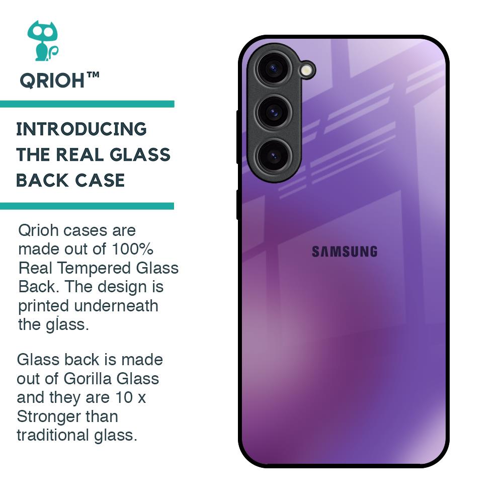 Ultraviolet Gradient Glass Case for Samsung Galaxy S23 Plus 5G