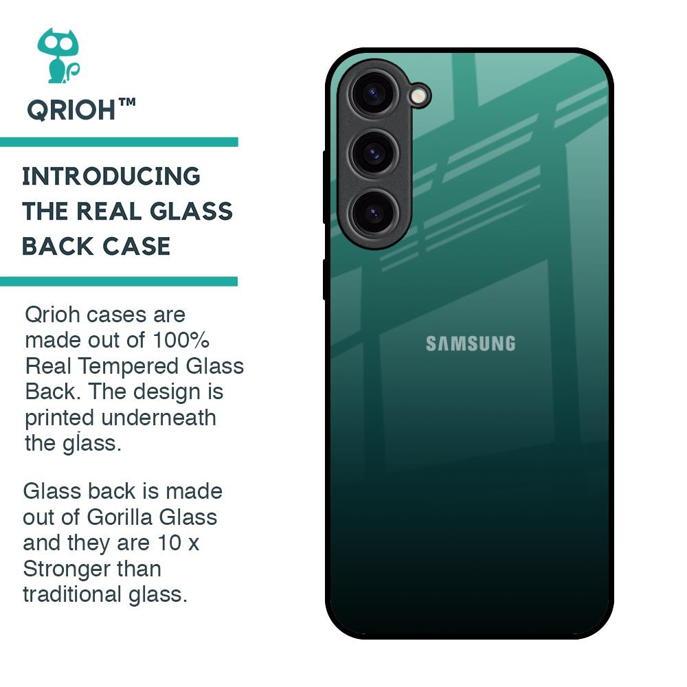 Palm Green Glass Case For Samsung Galaxy S23 Plus 5G