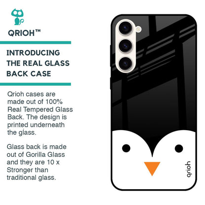 Cute Penguin Glass Case for Samsung Galaxy S23 Plus 5G