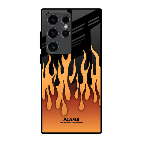 Fire Flame Samsung Galaxy S23 Ultra 5G Glass Back Cover Online