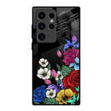 Rose Flower Bunch Art Samsung Galaxy S23 Ultra 5G Glass Back Cover Online