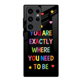 Magical Words Samsung Galaxy S23 Ultra 5G Glass Back Cover Online