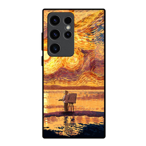 Sunset Vincent Samsung Galaxy S23 Ultra 5G Glass Back Cover Online