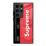 Supreme Ticket Samsung Galaxy S23 Ultra 5G Glass Back Cover Online