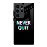 Never Quit Samsung Galaxy S23 Ultra 5G Glass Back Cover Online