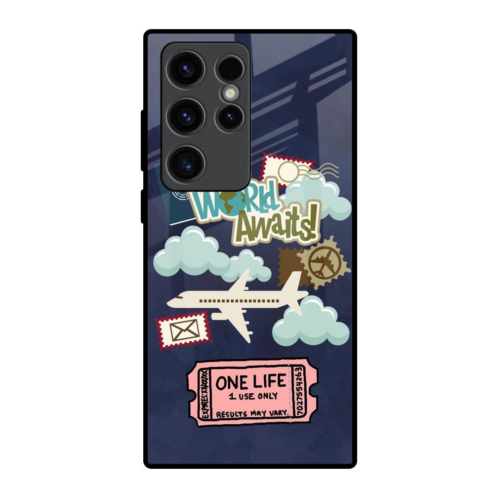 Tour The World Samsung Galaxy S23 Ultra 5G Glass Back Cover Online