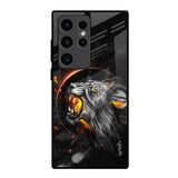 Aggressive Lion Samsung Galaxy S23 Ultra 5G Glass Back Cover Online