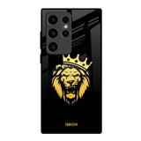 Lion The King Samsung Galaxy S23 Ultra 5G Glass Back Cover Online
