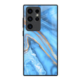 Vibrant Blue Marble Samsung Galaxy S23 Ultra 5G Glass Back Cover Online