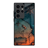 Geographical Map Samsung Galaxy S23 Ultra 5G Glass Back Cover Online