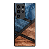 Wooden Tiles Samsung Galaxy S23 Ultra 5G Glass Back Cover Online