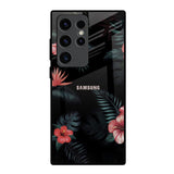 Tropical Art Flower Samsung Galaxy S23 Ultra 5G Glass Back Cover Online