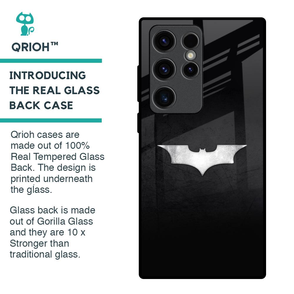 Super Hero Logo Glass Case for Samsung Galaxy S23 Ultra 5G