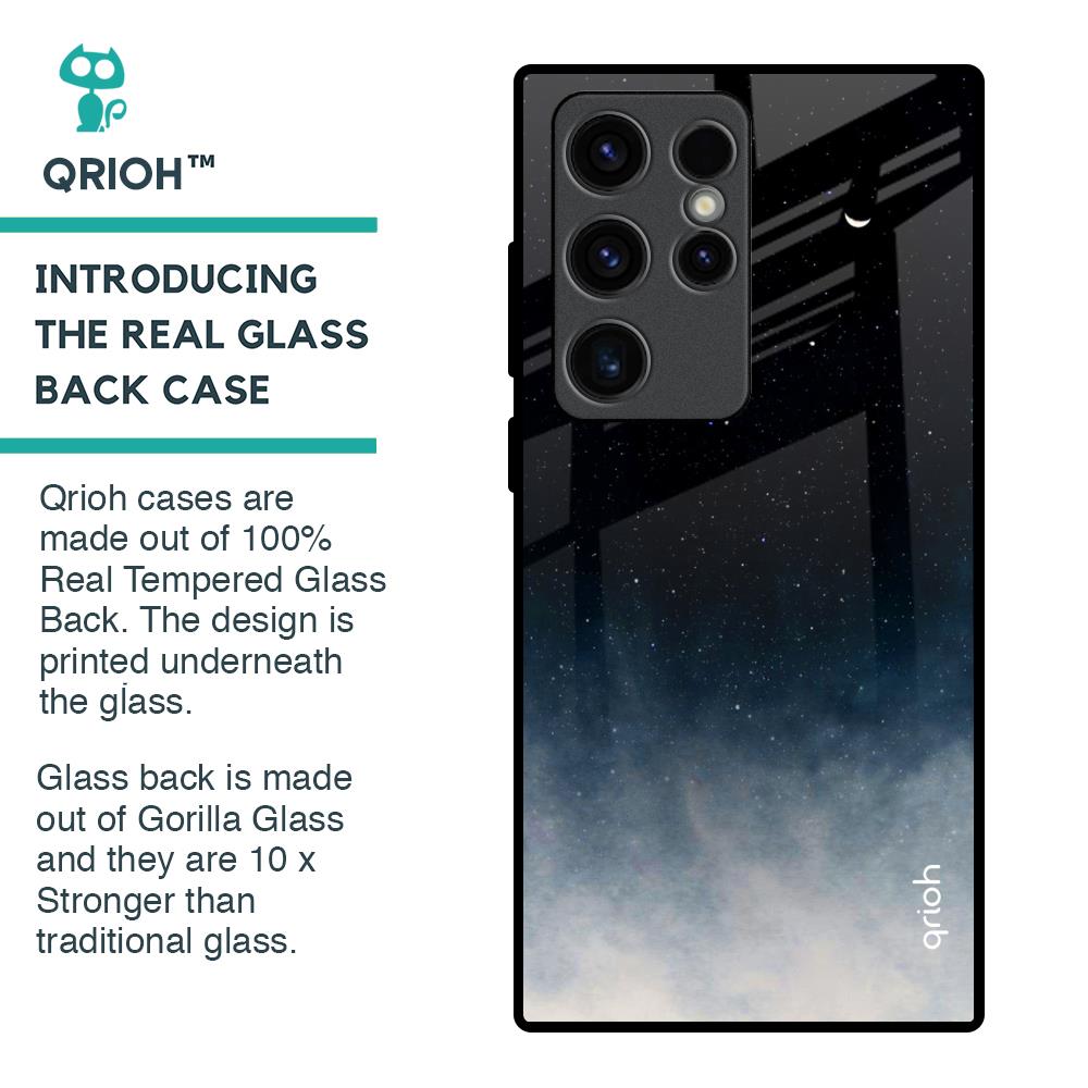 Black Aura Glass Case for Samsung Galaxy S23 Ultra 5G