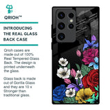 Rose Flower Bunch Art Glass Case for Samsung Galaxy S23 Ultra 5G