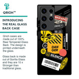 Danger Signs Glass Case for Samsung Galaxy S23 Ultra 5G