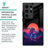 Retro Astronaut Glass Case for Samsung Galaxy S23 Ultra 5G