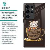 Tea With Kitty Glass Case For Samsung Galaxy S23 Ultra 5G