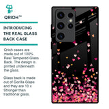 Heart Rain Fall Glass Case For Samsung Galaxy S23 Ultra 5G