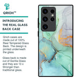 Green Marble Glass Case for Samsung Galaxy S23 Ultra 5G