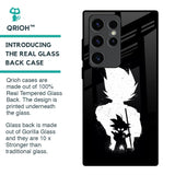 Monochrome Goku Glass Case for Samsung Galaxy S23 Ultra 5G