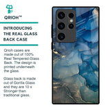 Blue Cool Marble Glass Case for Samsung Galaxy S23 Ultra 5G