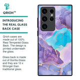 Alcohol ink Marble Glass Case for Samsung Galaxy S23 Ultra 5G