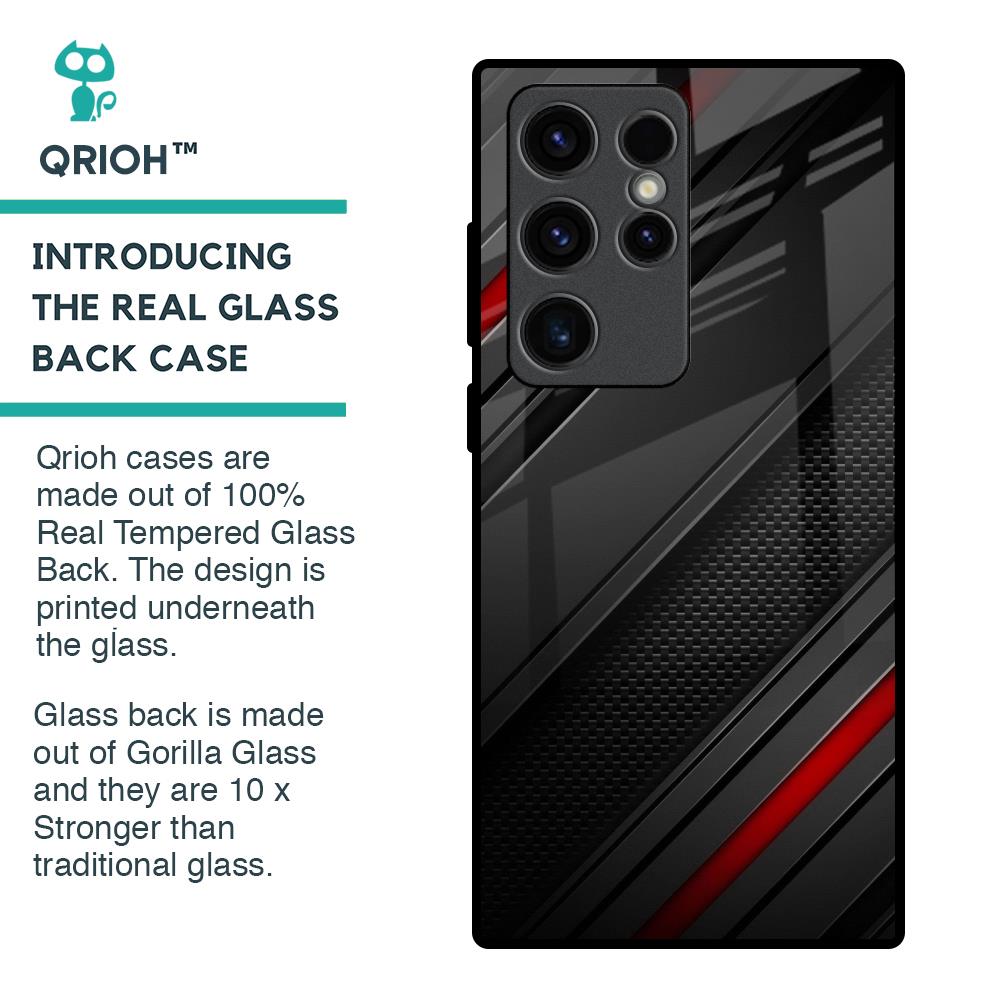 Modern Abstract Glass Case for Samsung Galaxy S23 Ultra 5G