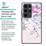 Elegant Floral Glass Case for Samsung Galaxy S23 Ultra 5G