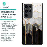 Tricolor Pattern Glass Case for Samsung Galaxy S23 Ultra 5G
