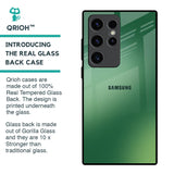 Green Grunge Texture Glass Case for Samsung Galaxy S23 Ultra 5G