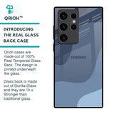 Navy Blue Ombre Glass Case for Samsung Galaxy S23 Ultra 5G