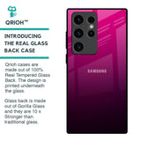 Purple Ombre Pattern Glass Case for Samsung Galaxy S23 Ultra 5G