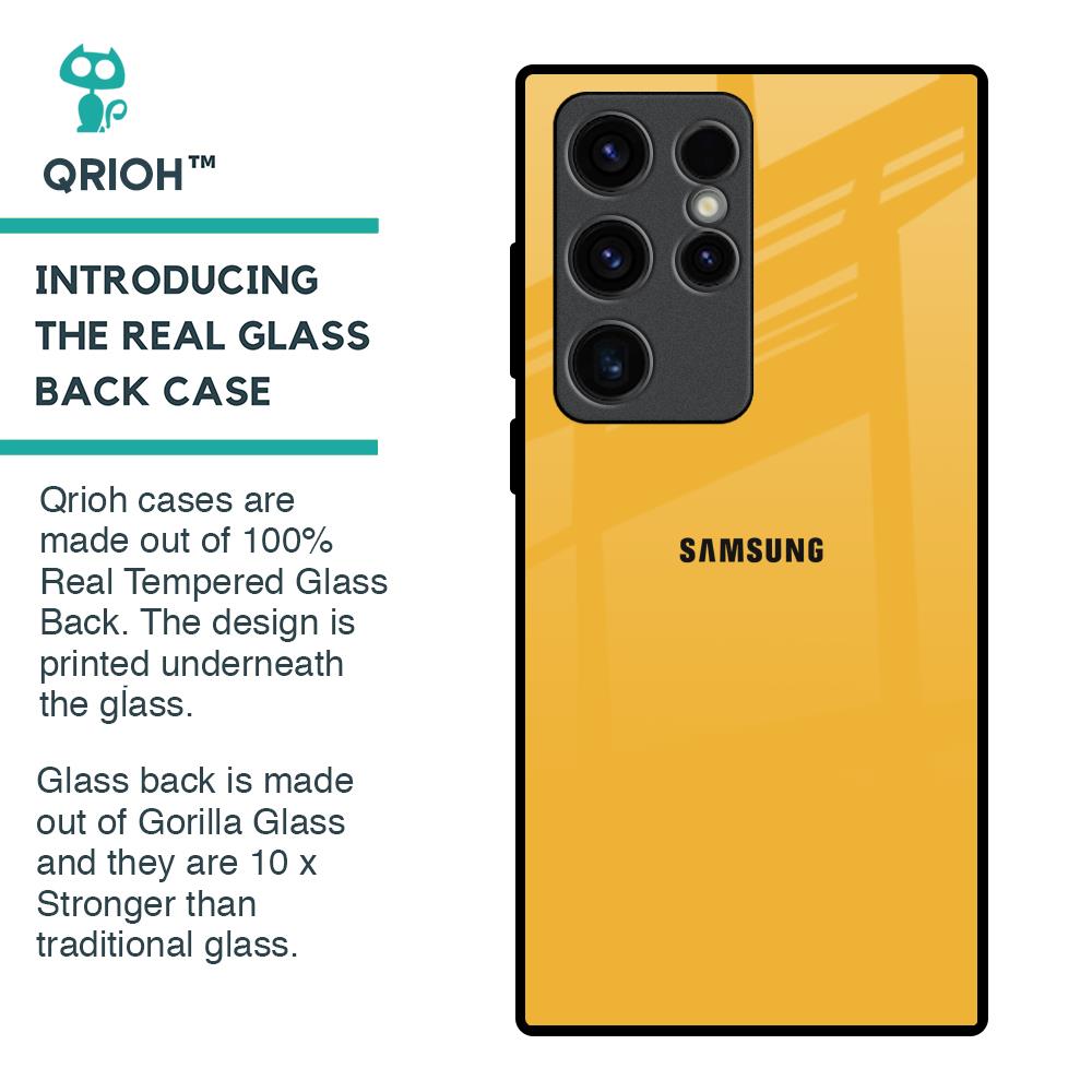 Fluorescent Yellow Glass case for Samsung Galaxy S23 Ultra 5G