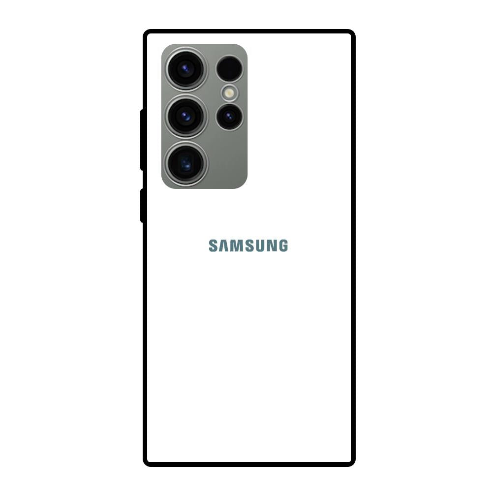 Arctic White Samsung Galaxy S23 Ultra 5G Glass Back Cover - Flat 