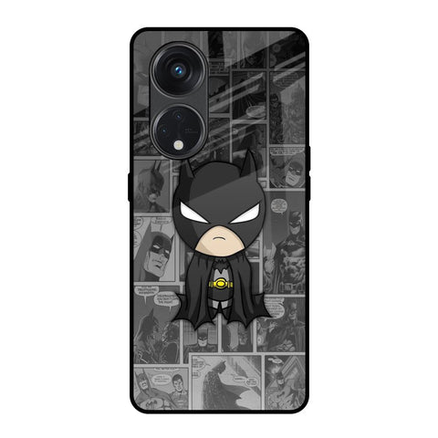 Cartoon Art Oppo Reno8T 5G Glass Back Cover Online