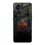 Lord Hanuman Animated Oppo Reno8T 5G Glass Back Cover Online