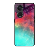 Colorful Aura Oppo Reno8T 5G Glass Back Cover Online