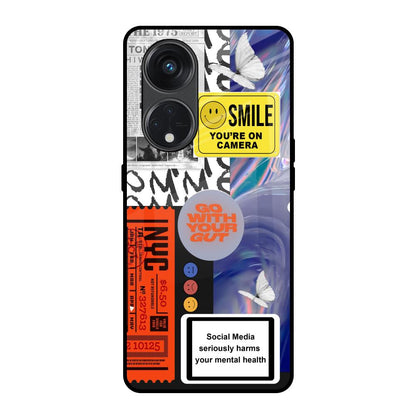 Smile for Camera Oppo Reno8T 5G Glass Back Cover Online