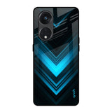 Vertical Blue Arrow Oppo Reno8T 5G Glass Back Cover Online