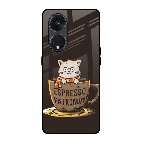 Tea With Kitty Oppo Reno8T 5G Glass Back Cover Online