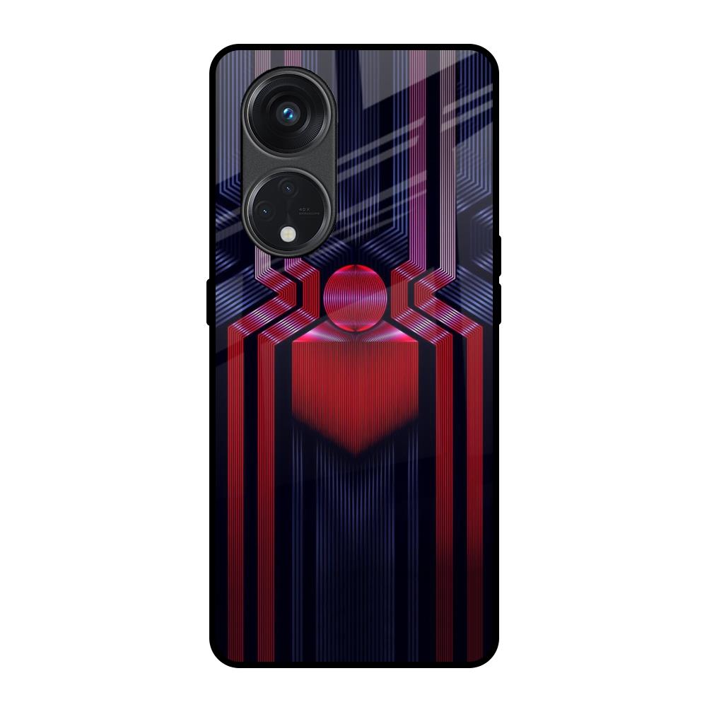 Super Art Logo Oppo Reno8T 5G Glass Back Cover Online