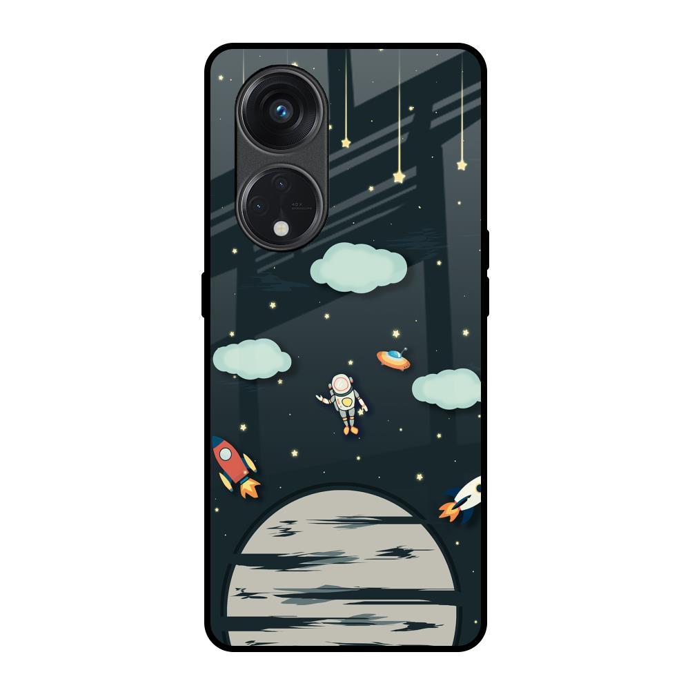 Astronaut Dream Oppo Reno8T 5G Glass Back Cover Online